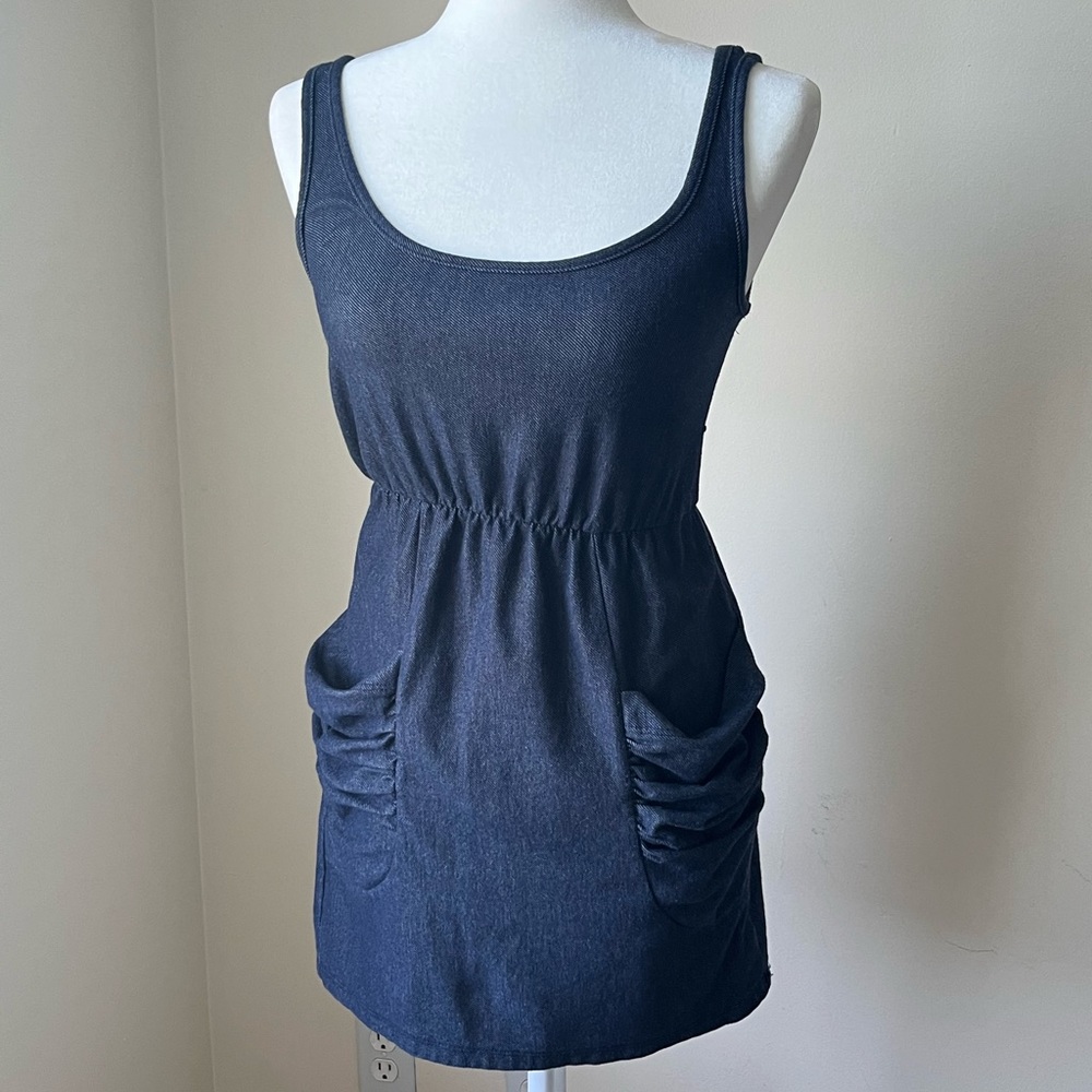 Denim mini dress